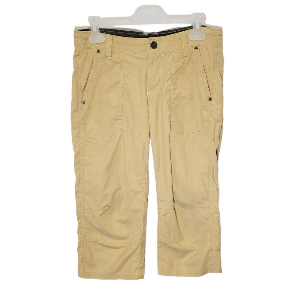 KUHL Kendra Embroidered Tan Cropped Pants